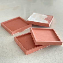 Load image into Gallery viewer, Concrete Square Coasters - Set of 4