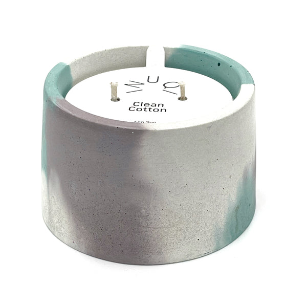 250ml Scented Candle in Flat Conical Concrete Jar