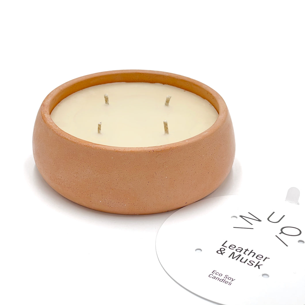 550ml Scented Candle in Large Concrete Bowl