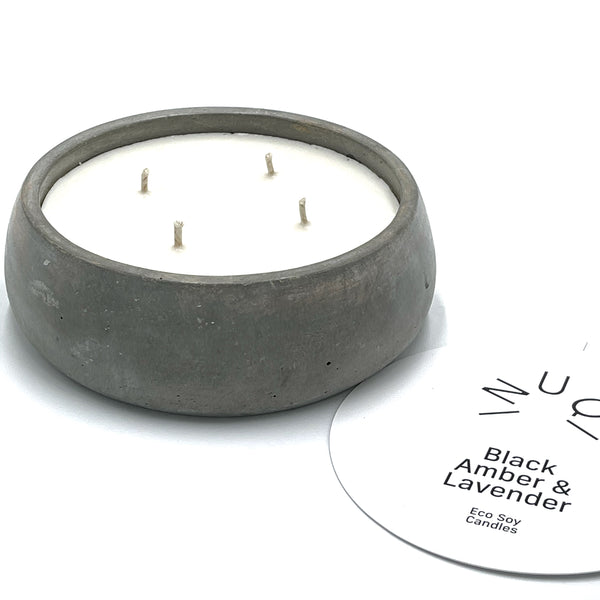 550ml Scented Candle in Large Concrete Bowl