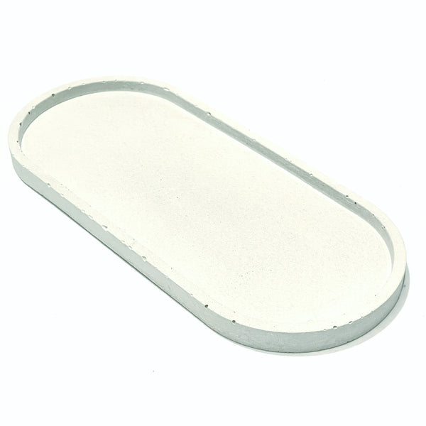 Large Oval Concrete Tray
